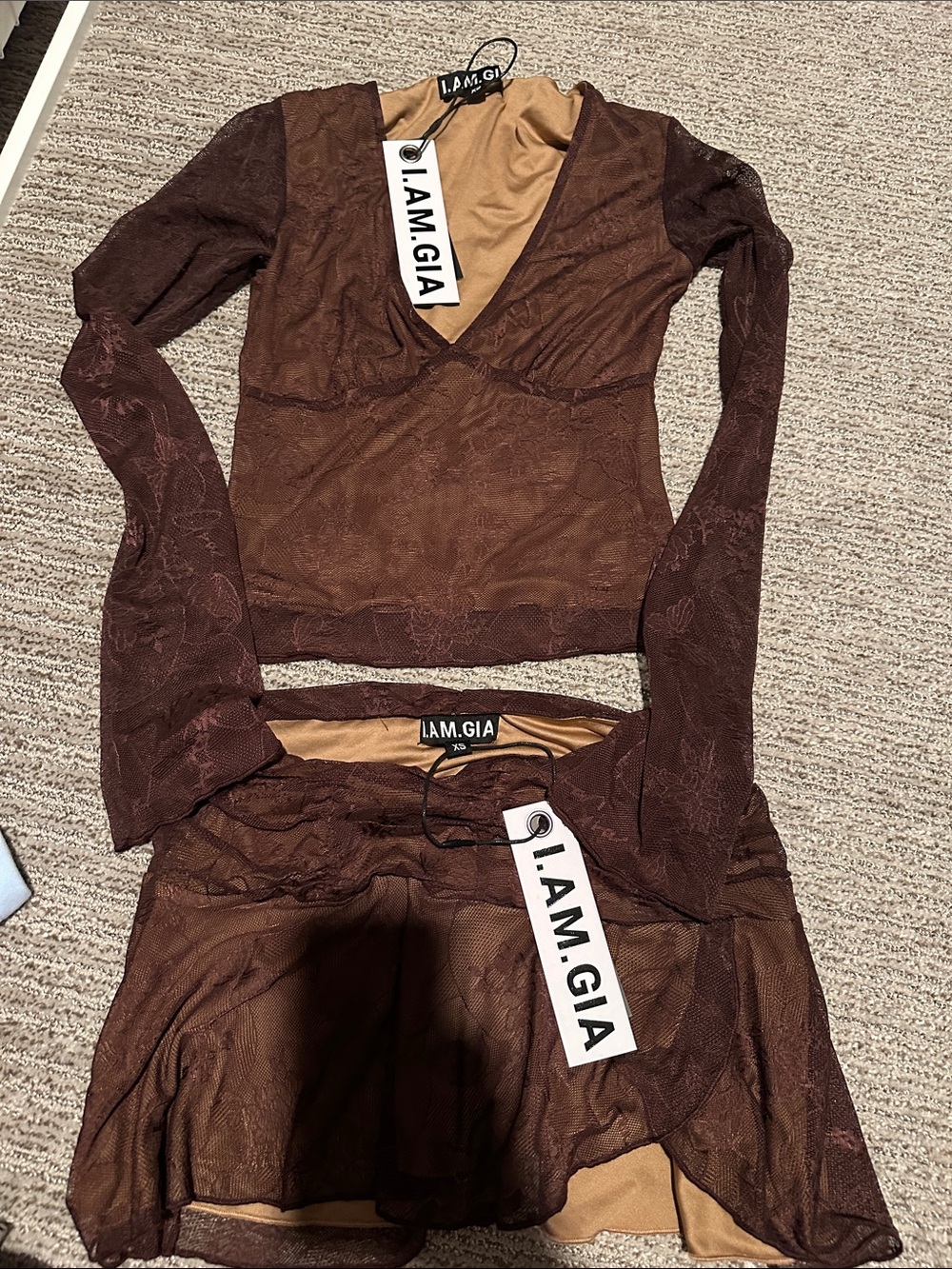 I.AM.GIA Brown Yvette matching set